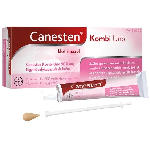 <b>Canesten® Uno 500mg</b><br>hüvelykapszula<br>